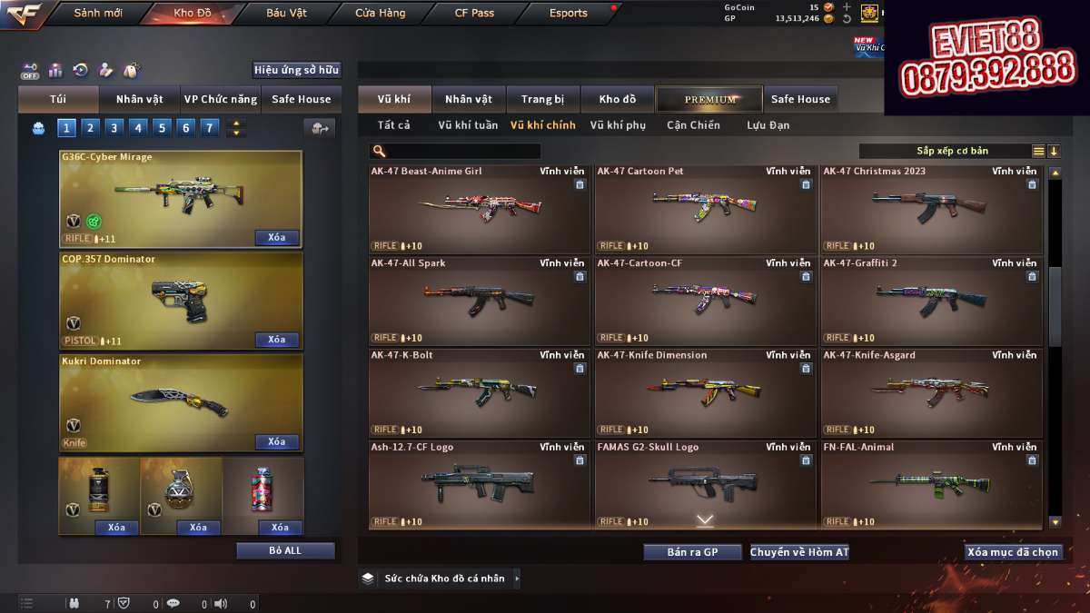 shop acc cf uy tin gia re